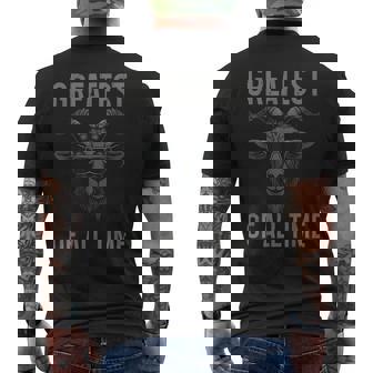 GOAT Goat Lover Farm Animal Farmer Men's Back Print T-Shirt - Monsterry