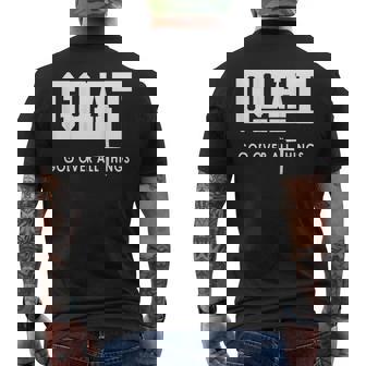 Goat God Over All Things Men's T-shirt Back Print - Seseable