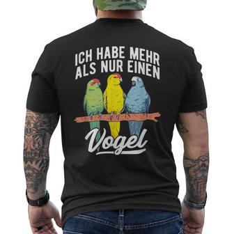 With Goat Parakeet Ich Habe Mehr Als Nur Einogel Parakeet Motif T-Shirt mit Rückendruck - Geschenkecke