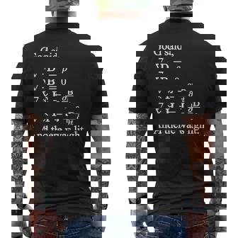 God Said Maxwell Equations And There Was Light Math Men's Back Print T-Shirt - Monsterry