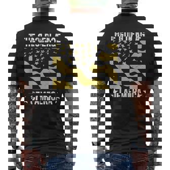 The Golden Age Of America Usa Flag Men's T-shirt Back Print - Thegiftio