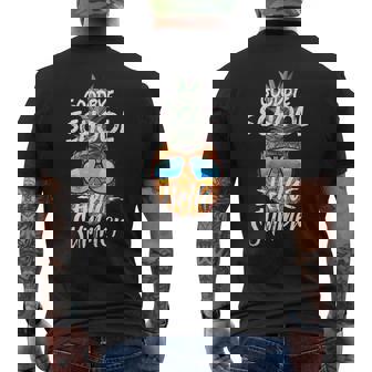 Goodbye School Hello Summer Last Day Of School Pineapple Tank Top Men's Back Print T-Shirt - Monsterry