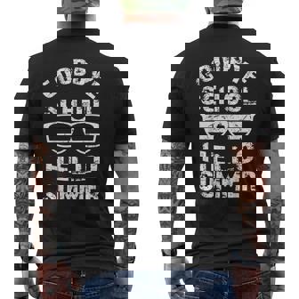 Goodbye School Hello Summer Student Teacher Shirt Men's Back Print T-Shirt - Monsterry