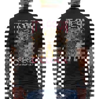 Gooning O'clock Cat Meme Bootleg Graphic Men's T-shirt Back Print - Thegiftio UK