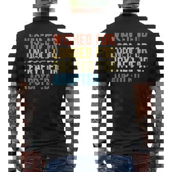 Gotcha Day Child Adoption Children Parents Family Vintage Men's Back Print T-Shirt - Monsterry