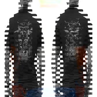 Gótico Estética Oculto Impío Grunge Emo Punk Satánico Camiseta Hombre Estampado Espalda - Regaloses