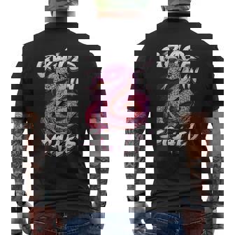 Grace In Scales Snake Lover Wildlife Reptile Snake Owner Tank Top Men's Back Print T-Shirt - Monsterry