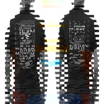 Some Grandads Feed Ducks Awesome Grandads Scuba Dive Men's Back Print T-Shirt - Monsterry