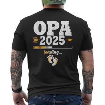 Grandpa 2025 Loading Expectant Grandpa T-Shirt mit Rückendruck - Geschenkecke