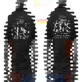 Grandpa Against Left Heimatliebe Germany T-Shirt mit Rückendruck - Geschenkecke