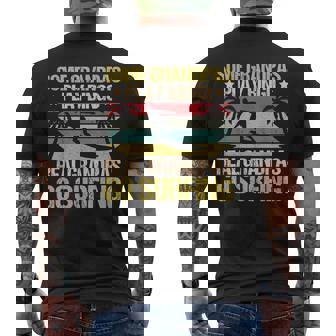 Grandpa Surfing Quote Surfer Sayings Men's Back Print T-Shirt - Monsterry
