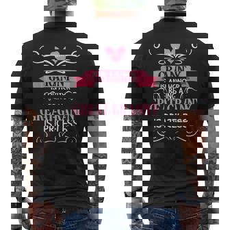 Being A Granny Is An Honor Being A Great Granny Is Priceless Men's T-shirt Back Print | Mazezy