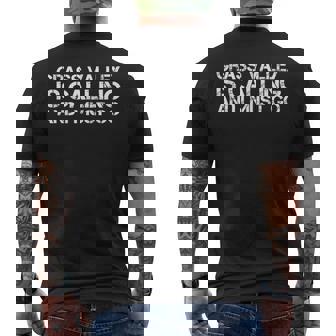 GRASS VALLEY CA CALIFORNIA City Trip Home USA Men's Back Print T-Shirt - Monsterry