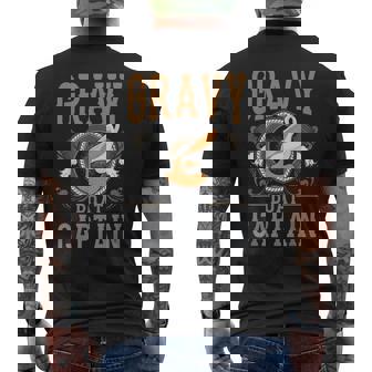 Gravy Boat Captain Thanksgiving Turkey Day Family Dinner Men's Back Print T-Shirt - Monsterry