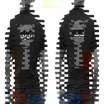 Gray From Sprunki Men's T-shirt Back Print - Thegiftio