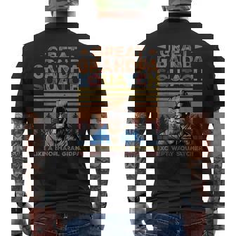 Great Grandpa Squatch Bigfoot Grandpa Yeti Sasquatch Men's T-shirt Back Print - Monsterry