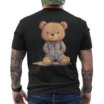 Great Teddy Bear In Soft And Cosy Pyjamas T-Shirt mit Rückendruck - Geschenkecke