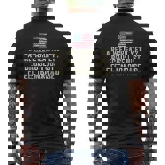 Are We Great Yet Cause I Just Feel Embarrassed Democrat Usa Men's T-shirt Back Print | Seseable CA