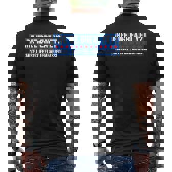 Are We Great Yet Cause I Just Feel Embarrassed Men's T-shirt Back Print - Monsterry