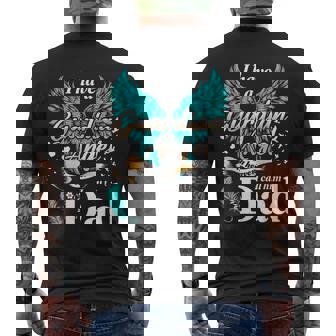 I Have A Guardian Angel In Haven My Dad Is My Guardian Angel Men's T-shirt Back Print - Seseable