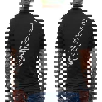 Guitare De Note Musicale Mignonne Avec Un Cœur T-shirt imprimé au dos - Cadeauxyz