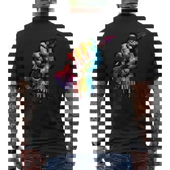 Guitare Électrique Colorés Les Musiciens Rock Guitariste T-shirt imprimé au dos - Cadeauxyz