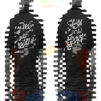 Guitariste Je Peux Pas J'ai Guitare Musicien Retrointage T-shirt imprimé au dos - Cadeauxyz