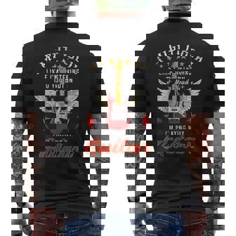 Guitariste Rockintage Guitariste Je Joue De Mes Guitares T-shirt imprimé au dos - Cadeauxyz