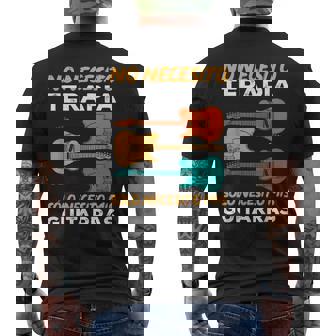 Guitarra Divertido Sólo Necesito Mis Guitarras Guitarrista Camiseta Hombre Estampado Espalda - Regaloses