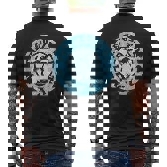 The Gulf Of Mexico With Palm Tree Men's T-shirt Back Print | Mazezy