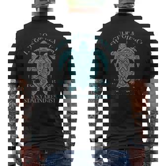 Gulf Of Mexico Turtle Men's T-shirt Back Print | Mazezy