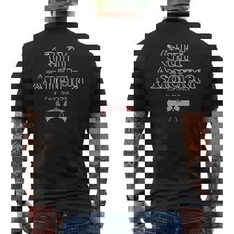 Gulf Of United States Of America Est 2025 Usa American Flag Men's T-shirt Back Print | Mazezy