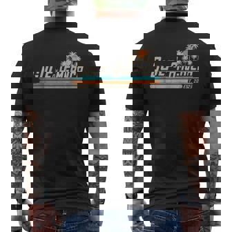 Gulf Of Us America Est 2025 Retro Vintage Beach Men's T-shirt Back Print - Seseable