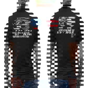 Gulf Of Us America Est 2025 Retro Vintage Sunglasses Men's T-shirt Back Print - Seseable