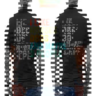 Me Gustan Los Caballos Perros Y Talez 3 Personas Jinete De Caballos Amante De Los Perros Sin Mangas Camiseta Hombre Estampado Espalda - Regaloses