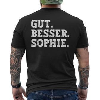 Gut Besser Sophie Saying First Name Sophie T-Shirt mit Rückendruck - Geschenkecke