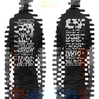 Gym Is Not A Subject Camisa Profesor De Educación Física Camiseta Hombre Estampado Espalda - Regaloses