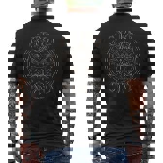 Gypsy Soul Vintage Butterfly Flowers Hippie Flower Power Men's Back Print T-Shirt - Monsterry