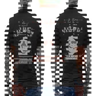H Is For Halloween Shirt The Boogeyman Scary Pumpkin Family Men's Back Print T-Shirt - Monsterry