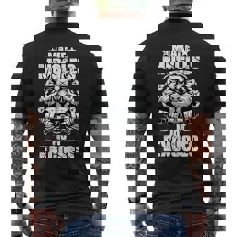 Hacer Músculos No Excusas Entrenamientos Gimnasio Cotizaciones Gimnasio Fitness Camiseta Hombre Estampado Espalda - Regaloses