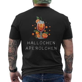 Hallöchen Aperölchen Cocktail Fancy Dress Spritz Costume T-Shirt mit Rückendruck - Geschenkecke