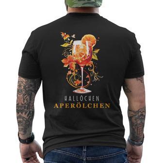 Hallöchen Aperölchen Outfit Sommer Party Cocktail Spritz T-Shirt mit Rückendruck - Geschenkecke