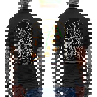 Halloween Skeleton Christmas Tree Pumpkin Spooky Cute Men's Back Print T-Shirt - Monsterry