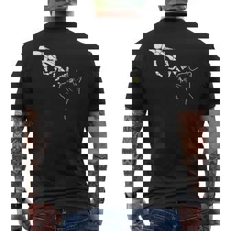 Halloween Skeleton Hand Cat Boop Costume Cat Lovers Men's Back Print T-Shirt - Monsterry