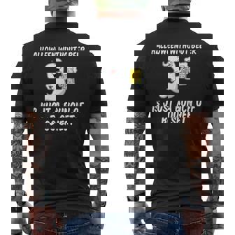 Halloween Without Beer Boo Sheet Ghost Cartoon Men's Back Print T-Shirt - Monsterry