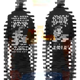 Hamster Animal Breed Mammal Syrian Men's Back Print T-Shirt - Monsterry