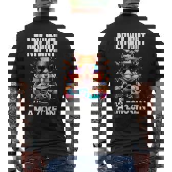Hamster Nerv Nicht Bin Am Zocken Am Zocken Gaming T-Shirt mit Rückendruck - Geschenkecke