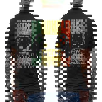 Handheld Gamer Nerd Online Gaming T-Shirt mit Rückendruck - Seseable