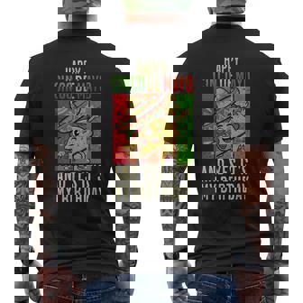 Happy Cinco De Mayo And Yes Its My Birthday Dabbing Taco Men's T-shirt Back Print - Seseable