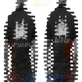 Happy Little Classic Adorable Costume Forest Lovers Tree Men's Back Print T-Shirt - Monsterry